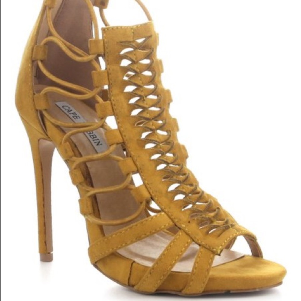 Military green strappy sandal